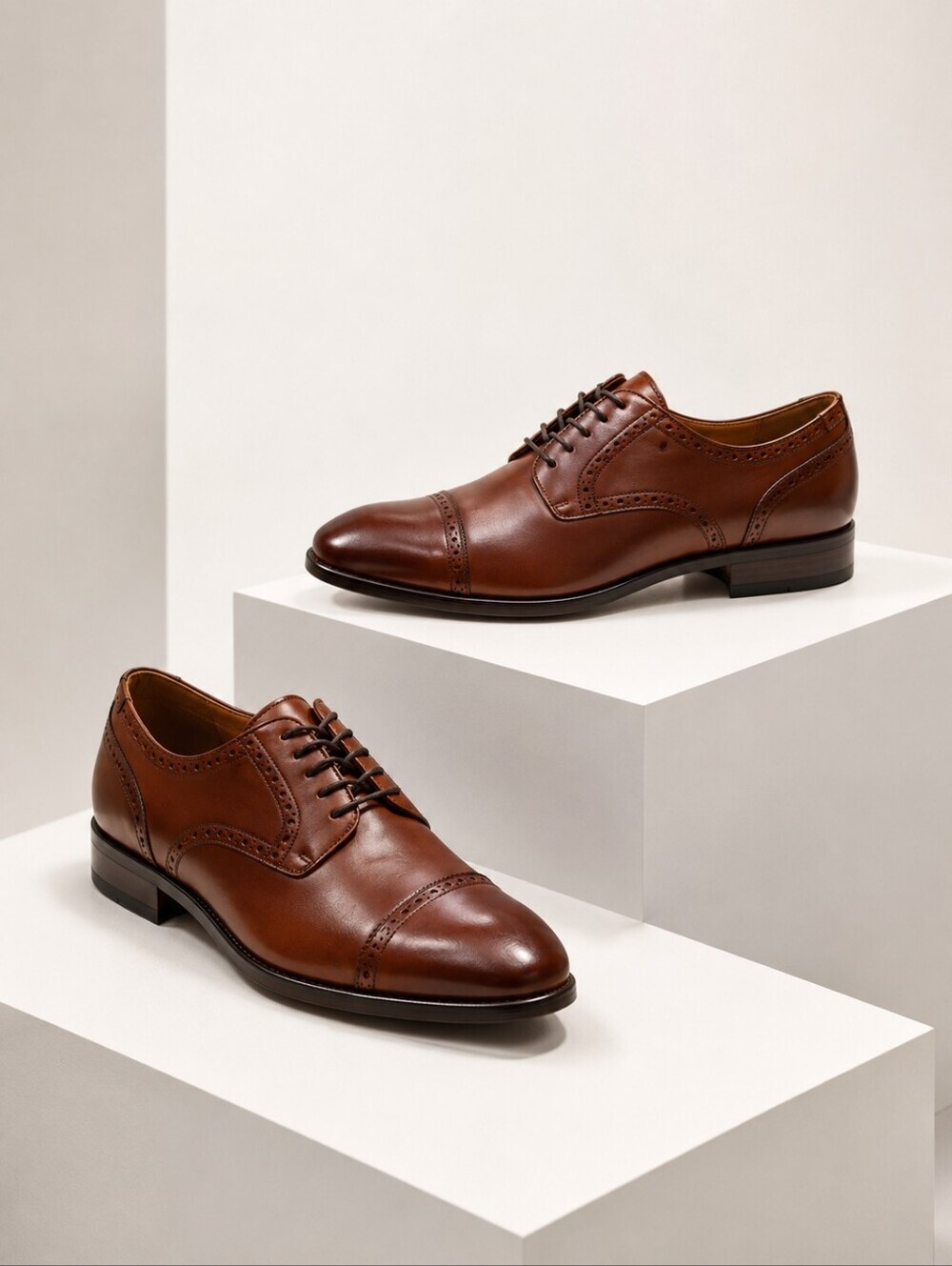 ECCO New York City Dress Shoes Extra Width Size 42 43 Gumlite Sole Leather
